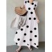 Polka Dot Sleeveless Ruffle V Neck Maxi Dress